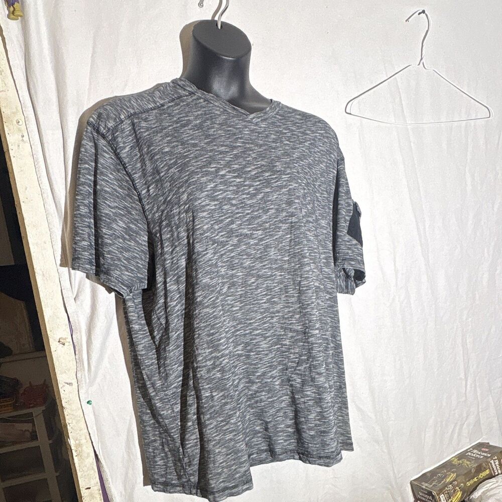 Modern Culture Men’s 5XL Gray Heathered V-Neck Short Sleeve Pocket T-Shirt